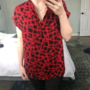 Pleione Split Neck Blouse
